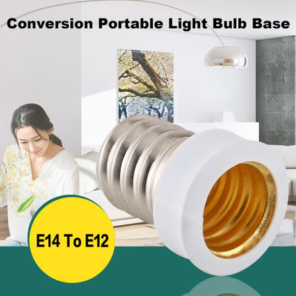 E14 to E12 Light Lamp Bulbs Adapter Converter-garmade.com
