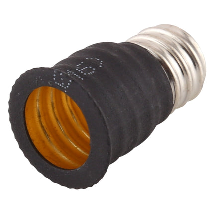 E12 to E14 Light Lamp Bulbs Adapter Converter (Black)-garmade.com