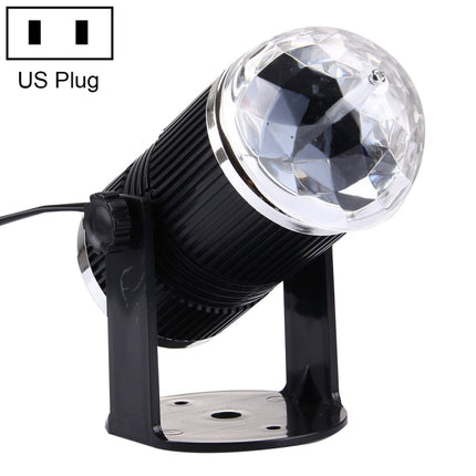 3W Mini Rotating Magic Ball LED Stage Light , US Plug-garmade.com