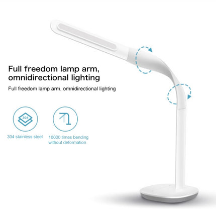 Original Xiaomi Mijia 3 LED Smart Folding 10 Level Touch Dimming Table Lamp, US Plug(White)-garmade.com