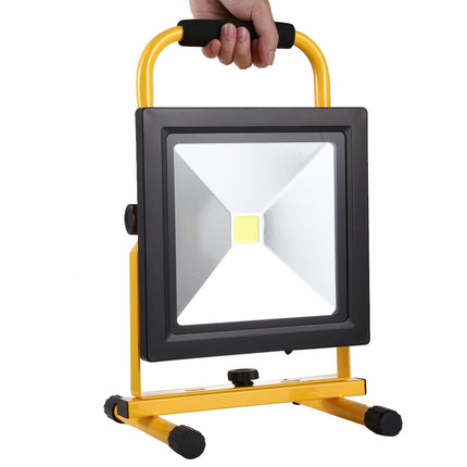 30W IP65 Waterproof COB LED Rechargeable Flood Light , 2650LM 6000-6500K with Car Charger, AC 85-265V-garmade.com