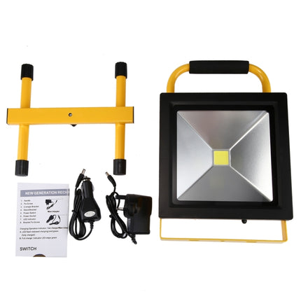 30W IP65 Waterproof COB LED Rechargeable Flood Light , 2650LM 6000-6500K with Car Charger, AC 85-265V-garmade.com