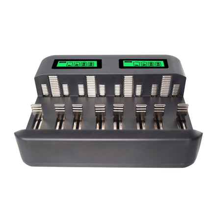 5V 2A USB 8 Slot Battery Charger for AA & AAA & C / D Battery, with LCD Display-garmade.com
