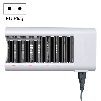 100-240V 8 Slot Battery Charger for AA & AAA Battery, EU Plug-garmade.com