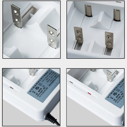 AC 220V 2 Slot Battery Charger for AA & AAA & C / D Size Battery, CN Plug-garmade.com