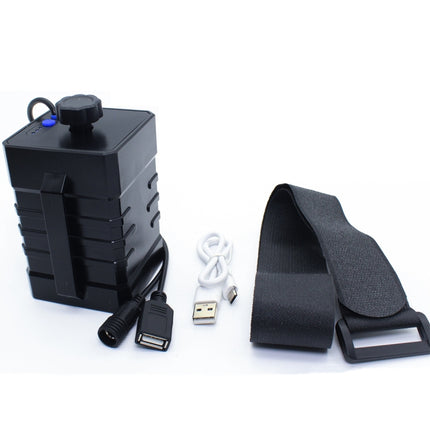 3 Sections 18650/26650 IPX7 Waterproof Battery Box with 16.8v Round Head & 5v USB Connector Output Voltage Does Not Include Battery(Black)-garmade.com