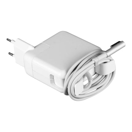 14.5V 3.1A 45W 5 Pin L Style MagSafe 1 Power Charger for Apple Macbook A1244 / A1237 / A1369 / A1370 / A1374 / A1304, Length: 1.7m, EU Plug(White)-garmade.com