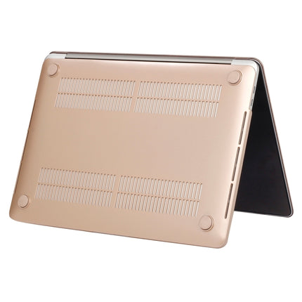 For 2016 New Macbook Pro 13.3 inch A1706 & A1708 Laptop PC + Metal Oil Surface Protective Case (Gold)-garmade.com