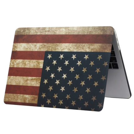 For 2016 New Macbook Pro 13.3 inch A1706 & A1708 Retro US Flag Pattern Laptop Water Decals PC Protective Case-garmade.com