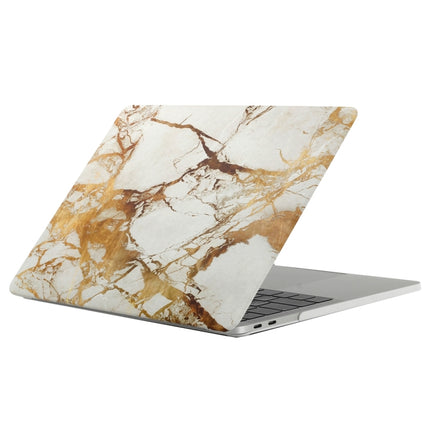For 2016 New Macbook Pro 13.3 inch A1706 & A1708 Beige White Gold Texture Marble Pattern Laptop Water Decals PC Protective Case-garmade.com