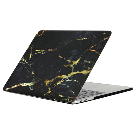 For 2016 New Macbook Pro 13.3 inch A1706 & A1708 Black Gold Texture Marble Pattern Laptop Water Decals PC Protective Case-garmade.com