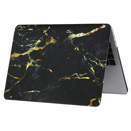 For 2016 New Macbook Pro 13.3 inch A1706 & A1708 Black Gold Texture Marble Pattern Laptop Water Decals PC Protective Case-garmade.com