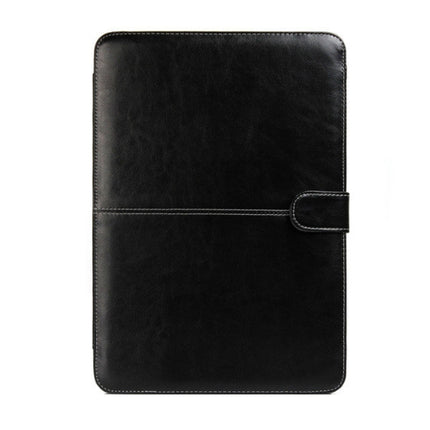 For 2016 New Macbook Pro 15.4 inch A1707 Laptop Crazy Horse Texture Horizontal Flip Leather Case(Black)-garmade.com