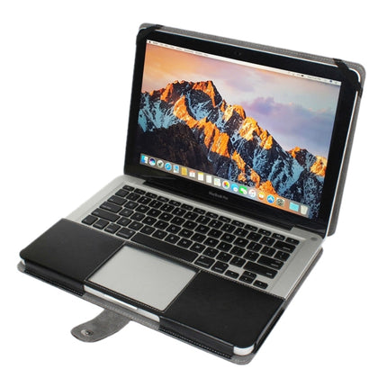 For Macbook Pro 15.4 inch Laptop Crazy Horse Texture Horizontal Flip Leather Case (Black)-garmade.com