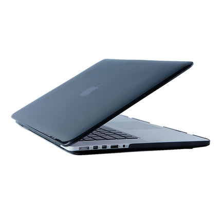 For 2016 New Macbook Pro 15.4 inch A1707 Laptop Crystal PC Protective Case (Black)-garmade.com