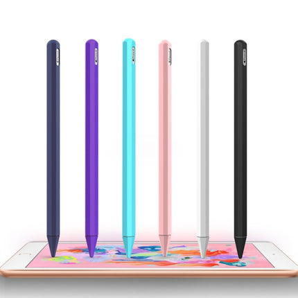 Stylus Pen Silica Gel Protective Case for Apple Pencil 2 (Purple)-garmade.com