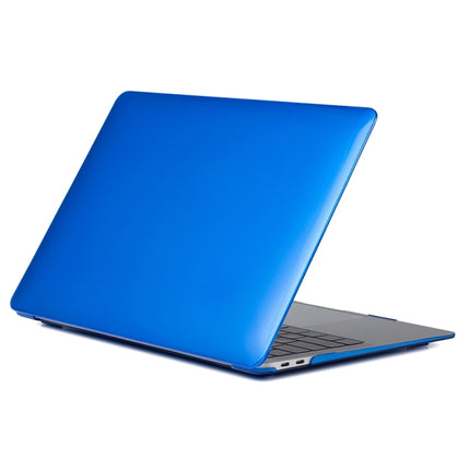 For MacBook Air 13.3 inch A1932 2018 & A2179 2020 & A2337 Laptop Crystal Style Protective Case(Dark Blue)-garmade.com