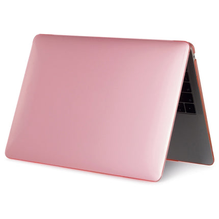 For MacBook Air 13.3 inch A1932 2018 & A2179 2020 & A2337 Laptop Crystal Style Protective Case(Pink)-garmade.com
