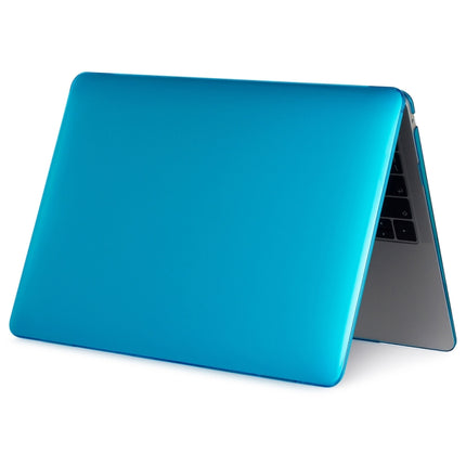 For MacBook Air 13.3 inch A1932 2018 & A2179 2020 & A2337 Laptop Crystal Style Protective Case(Lake Blue)-garmade.com