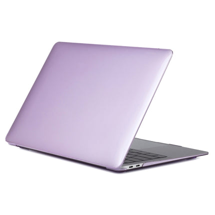For MacBook Air 13.3 inch A1932 2018 & A2179 2020 & A2337 Laptop Crystal Style Protective Case(Purple)-garmade.com
