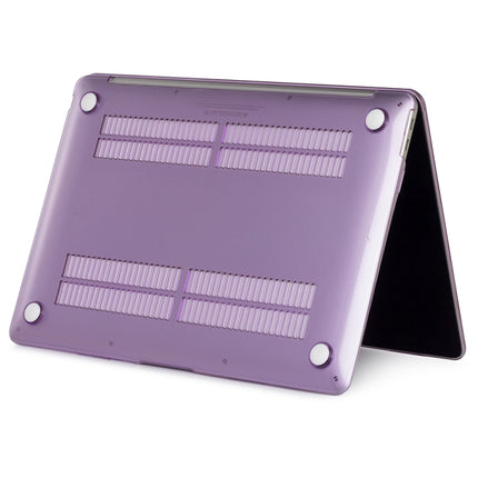 For MacBook Air 13.3 inch A1932 2018 & A2179 2020 & A2337 Laptop Crystal Style Protective Case(Purple)-garmade.com