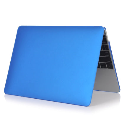 For MacBook Air 13.3 inch A1932 2018 & A2179 2020 & A2337 Laptop Matte Style Protective Case(Dark Blue)-garmade.com