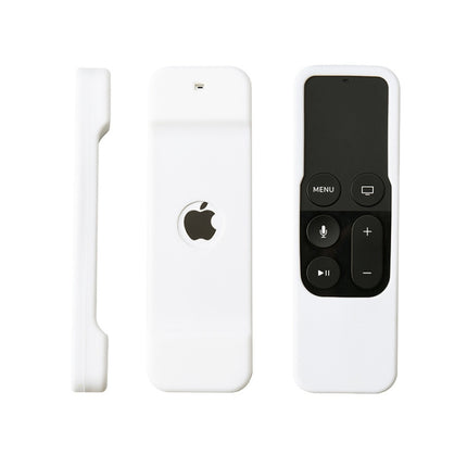 5F01 Somatosensory Remote Control Anti-fall Silicone Protective Cover for Apple TV4(White)-garmade.com