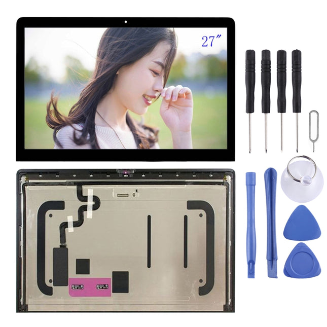 LCD Screen and Digitizer Full Assembly for Apple iMac A1419 27 inch Retina 5K (2017) LM270QQ1 New 661-03255(Black)-garmade.com