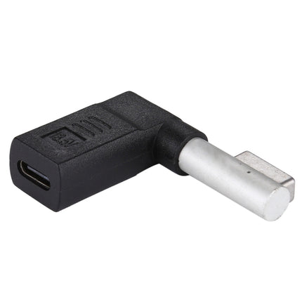 USB-C / Type-C Female to 5 Pin MagSafe 1 (L-Shaped) Male Charge Adapter (Black)-garmade.com
