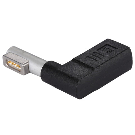 USB-C / Type-C Female to 5 Pin MagSafe 1 (L-Shaped) Male Charge Adapter (Black)-garmade.com