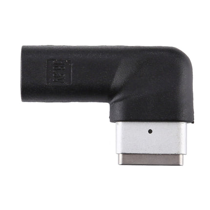 USB-C / Type-C Female to 5 Pin MagSafe 2 (T-Shaped) Male Charge Adapter(Black)-garmade.com