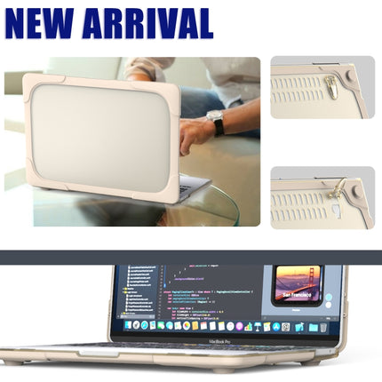 For MacBook Pro 13 inch 2022 & A2289 / A2251 / A2338 2020 PC + TPU Two Colors Laptop Protective Case(Gold)-garmade.com