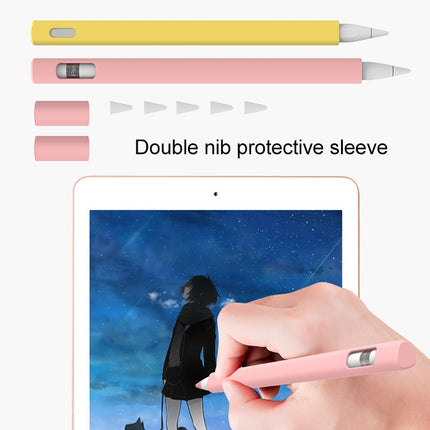 LOVE MEI For Apple Pencil 2 Triangle Shape Stylus Pen Silicone Protective Case Cover(Blue)-garmade.com