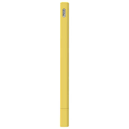 LOVE MEI For Apple Pencil 2 Triangle Shape Stylus Pen Silicone Protective Case Cover(Yellow)-garmade.com