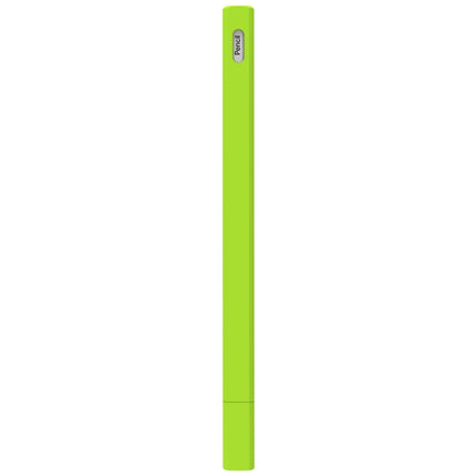 LOVE MEI For Apple Pencil 2 Triangle Shape Stylus Pen Silicone Protective Case Cover(Fluorescent Green)-garmade.com