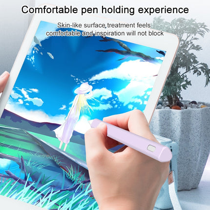 LOVE MEI For Apple Pencil 1 Triangle Shape Stylus Pen Silicone Protective Case Cover (Pink)-garmade.com