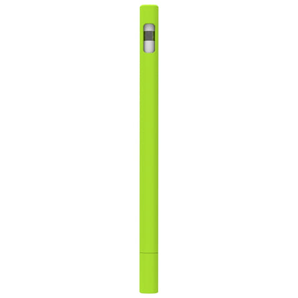 LOVE MEI For Apple Pencil 1 Triangle Shape Stylus Pen Silicone Protective Case Cover (Fluorescent Green)-garmade.com