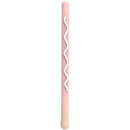 LOVE MEI For Apple Pencil 1 Stripe Design Stylus Pen Silicone Protective Case Cover(Pink)-garmade.com
