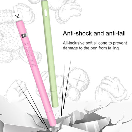 LOVE MEI For Apple Pencil 2 Middle Finger Shape Stylus Pen Silicone Protective Case Cover (Black)-garmade.com