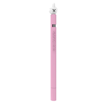LOVE MEI For Apple Pencil 1 Middle Finger Shape Stylus Pen Silicone Protective Case Cover (Pink)-garmade.com
