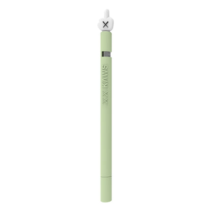 LOVE MEI For Apple Pencil 1 Middle Finger Shape Stylus Pen Silicone Protective Case Cover (Green)-garmade.com