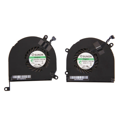 1 Pair for Macbook Pro 15.4 inch (2009 - 2011) A1286 / MB985 / MC721 / MC371 Cooling Fans (Left + Right)-garmade.com