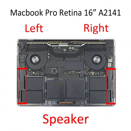 1 Pair Speaker Ringer Buzzer EMC 3347 for Macbook Pro Retina 16 inch A2141 (2019-2020)-garmade.com