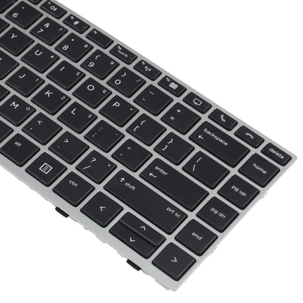 For HP Elitebook 840 G5 846 G5 745 G5 US Version Keyboard with Pointing Stick (Silver)-garmade.com