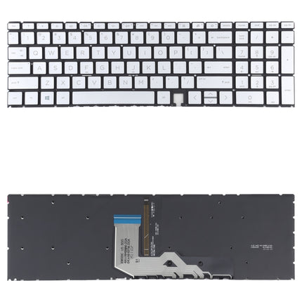 For HP Envy X360 15-ED 15-ED0008CA 15-ED0023DX US Version Keyboard with RGB Backlight (Silver)-garmade.com