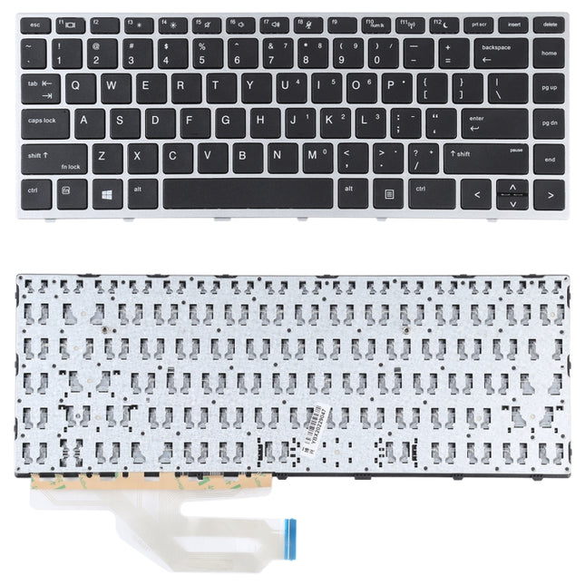 For HP Probook 430 G5 440 G45 445 G5 US Version Keyboard (Silver)-garmade.com