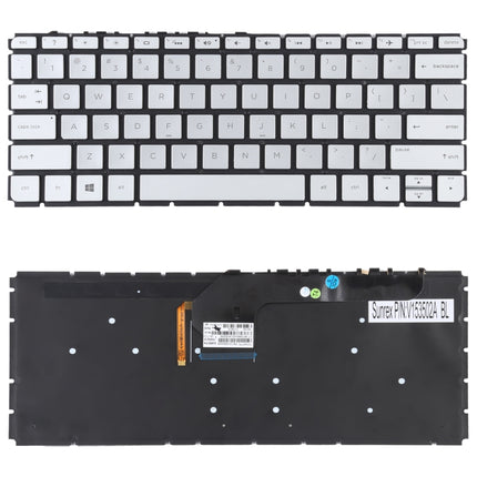 For HP Envy 13-D 13-D000 13-D100 US Version Keyboard with Backlight (Silver)-garmade.com