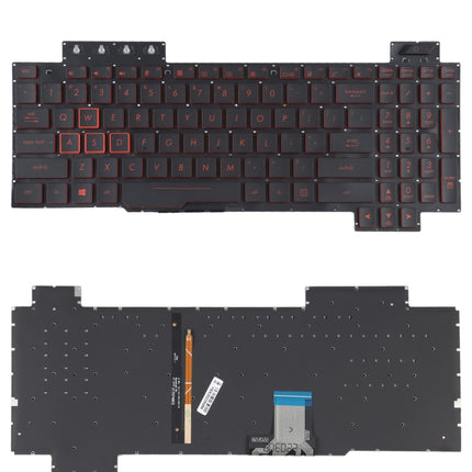 For Asus FX80 FX80GE FZ80G ZX80G FX505 US Version Keyboard with Backlight-garmade.com