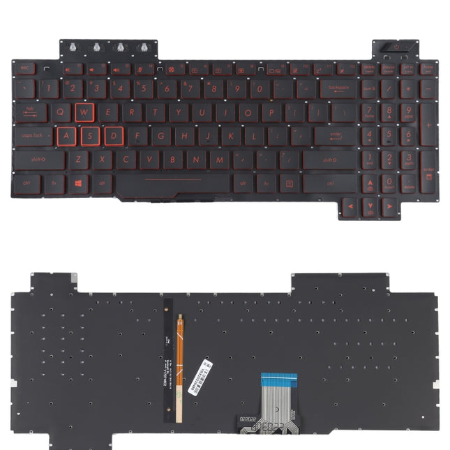 For Asus FX80 FX80GE FZ80G ZX80G FX505 US Version Keyboard with Backlight-garmade.com