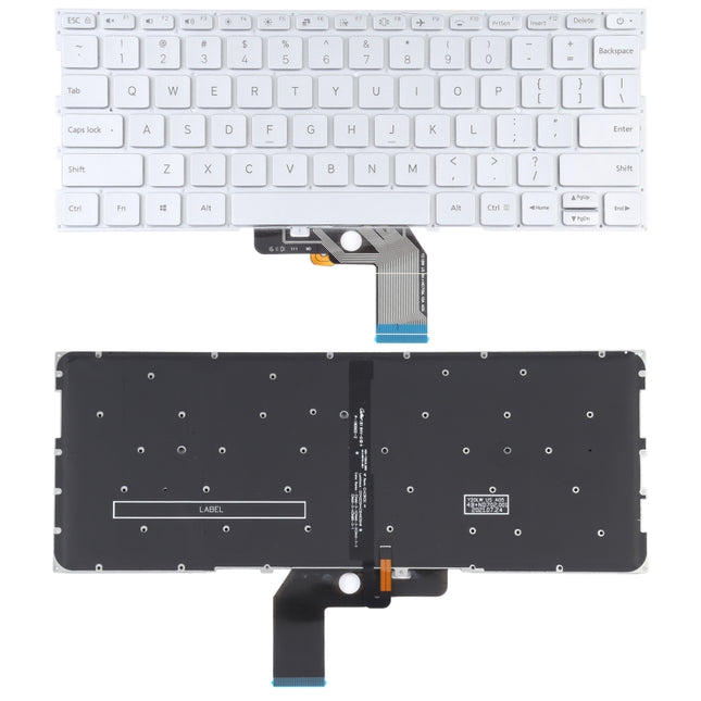 For Xiaomi Mi Air 13.3 US Version Keyboard with Backlight (Silver)-garmade.com